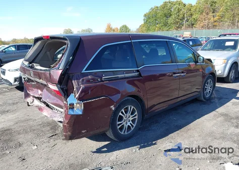 2012 Honda Odyssey Ex из США, поврежденный, VIN 5FNRL5H41CB117062